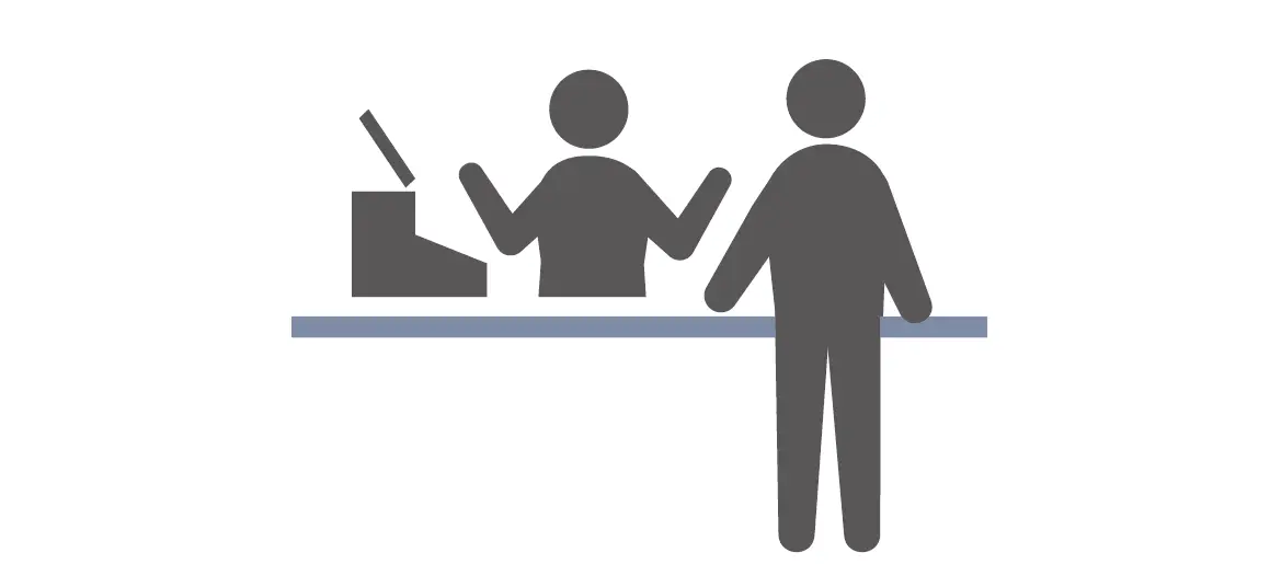 RFID POS システム イラスト